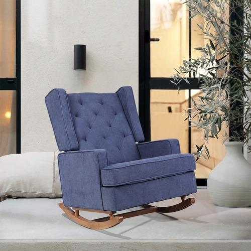 Royal blue best sale rocking chair